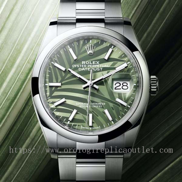 Rolex Replica Oyster Perpetual Datejust 36 quadrante verde oliva