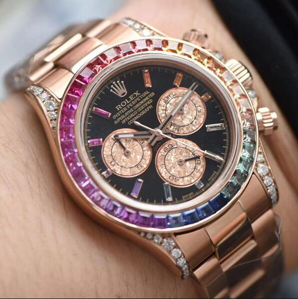 L’orologio Imitazioni Rolex Rainbow Daytona Trasmette Il Design Classico E Aggiunge Un Colore Diverso